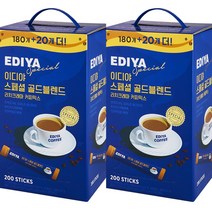 이디야 스페셜 골드블렌드 커피믹스 200T+200T믹스커피, 200포, 2개