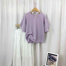 벌룬 소매 핀턱 퍼프 반팔티