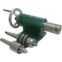 CNC 로터리 목공선반 미시닝 심압대 터닝 샤프트 50mm, 중심높이70MM교환가능헤드+골무+드릴척