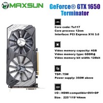 MAXSUN-그래픽 카드 GTX1650 GTX1050Ti GT1030 GT730 4GB DDR5 DDR4 GPU 128Bit 비디오 게임 PC 컴퓨터 용, CHINA, GTX1650 4GB