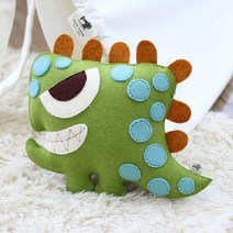 초록공룡 아그리 펠트 양말인형 교구 펠트diy