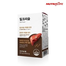 [뉴트라라이프] 밀크 씨슬 홍경천추출물 30정 1박스 (1개월분), 단품, 단품