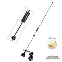 다이폴 안테나 증폭기 외부 433 mhz 흡입 컵 안테나 높은 이득 7dbi UT106UV uv5r 워키 sma 남성 커넥터 1p, 02 3M