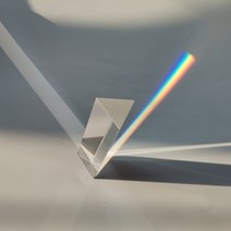 무지개 프리즘 광학 유리 컬러 30x30x50mm 실험 삼각형 다채로운 조명 촬영 스펙트럼 상자 없음, 한개옵션0