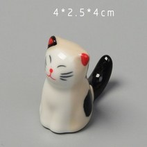 수저받침대 개 세라믹 고양이 젓가락 스탠드 홀더 숟가락 포크 칼 나머지 랙 레스토랑 테이블 책상, 1