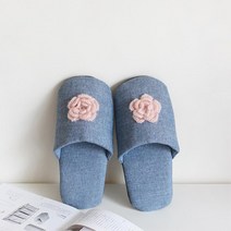 니트 플라워 코사지 해지원단 실내화 쿠션 층간소음 호텔 회사용 병원