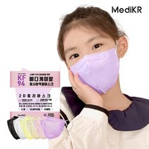 데일리핏 새부리형 KF94 100매 소형 메디케이알 컬러 황사 마스크, 새부리형KF94 소형(쁘띠퍼플100)