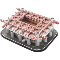 캐릭터인형3D 경기장 퍼즐 모델링 키트 어린이 성인 13.78x11.81x3.94in (Color : Anfield Stadium), 07 San Siro Stadium