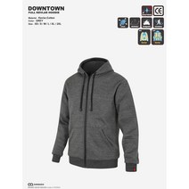 CONQUER KEVLAR HOODIE DOWNTOWN (컨쿼 다운타운 후드 그레이)