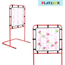 플레이잭 벨크로빅타겟 스탠드형 공던지기 찍찍이공