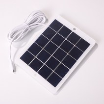 태양광패널 접이식 400w 600w 3W 5V 카메라 마이크로 USB 전지 패널 야외 감시 미니 팬 충전기, 한개옵션0