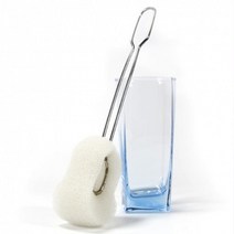 스텐 집게 우레탄 수세미 텀블러 세척솔 주방청소 병브러시, 1개