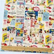 취미 퀼트 diy 도구 빈티지 신문 소녀 유화 면직물 바느질 옷 드레스 직물 DIY 퀼팅 패치워크 재료, [02] sample 30x35cm, [02] 3