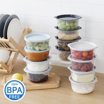 전자렌지용 냉동밥 밑반찬 보관용기 모던쿡 650ml 4EA 자취 밥통 생 kc인증 안전인증, 스카이블루