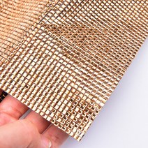 라인석 아플리케 폭군 골드 유리 사각 스톤 메쉬 24*40cm 시트 자동차 스티커 자동차 DIY 핫 픽스, 01 3mm_02 Self Adhesive
