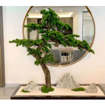 소나무 인조 분재 조화 조명 장식품 원예1.5x1.2m, 높이 1.5m x 폭 1.2m