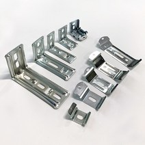 창안애 블라인드 부속품 스냅 브라켓 설치 고정 피스, 우드/50mm 기역자브라켓 - 블랙 1개
