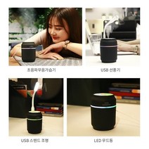 (낱개)아이캔멀티가습기(가습기+선풍기+스탠드+무드등, 핑크