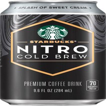 미국 Starbucks 스타벅스 니트로 스위트크림 콜드브루 프리미엄 커피 드링크 284ml 4캔