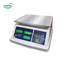 HANSUNG 한성계기 생활방수 가격표시 전자저울 HS-30SPL (30kg/10g), HS-30SPL (30kg／10g)