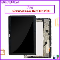 삼성 갤럭시 노트 10.1 SM-P600 P605 P600 P601 LCD 디스플레이 터치 스크린 디지타이저 센서 전체 어셈블, 02 Black P600 No Frame