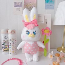 리코 인형 꽃다발 졸업식 기념일 생일 선물 세트, 리코 핑크 수영복