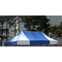 지붕단품(지붕만출고) 방수천 uv가공 뚜껑교체 국내생산 카라반캐노피 천막텐트 천교체, 2X4m, 백청