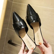데일리 로맨틱 꾸안꾸 여성 예쁜 슈즈 실루엣 블로퍼