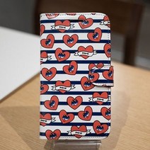기타 바보사랑[프디케]LG V50S V510 하트비트 네이비 다이어리 폰케이스