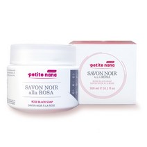 [스킨알엑스]쁘띠나나 사봉느와 이태리 블랙솝 미용비누 300ml, 색상:블랙솝