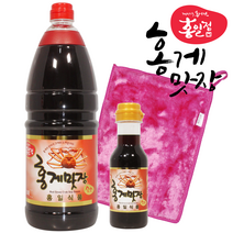 홍게간장 홍게맛장 레드 1.8L + 200ml 간장 +두겹행주 홍일식품 홍게 맛간장 천연 조미료, 1.8L 1개 + 200ml+행주, 1개