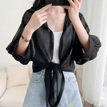 보드미 여자쉬폰셔츠 여자 컬러 매듭 블라우스 봄여름 여리핏 쉬폰 셔츠