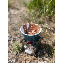 미니 화목 난로 실내 주물 화로대 Nature sports의 법 빠른 설치 화덕-쿠커 소형 캠핑 목재 스토브 휴대용 접이식 굽기 배낭