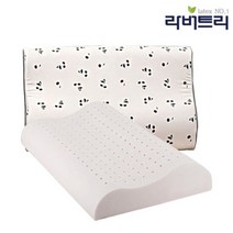 [라버트리]숙면도우미 라텍스 굴곡형 경추베개 L 사이즈 + 겉커