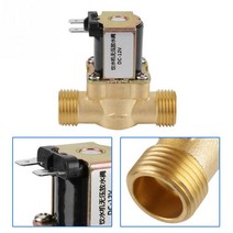 황동 nc 일반적으로 전기 솔레노이드 밸브 12 v bspp g12 2 방향 압력 조절