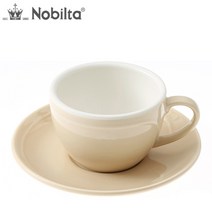 노빌타 라인 드립커피 커피잔 베이지 260ml/카푸치노, 1개