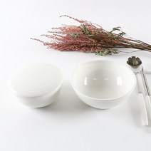 도자기 제사 밥그릇 뚜껑식기, 대접, 1개