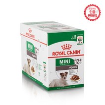 로얄캐닌 독 미니 에이징 12+ 파우치 85g, 12개