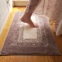 반원형 욕실 발판 화장실 미끄럼 방지 매트 카페트, 60x90cm, 커피 사각형을 가변적으로 바꾸다