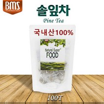 국내산 솔잎차 티백 소나무잎 솔 잎 100% 조선솔 솔잎가루 솔입 침엽수 향긋한 솔향기 100티백, 3개