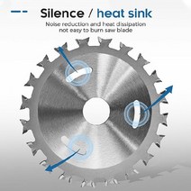 밴드쏘 양면 팁 TCT 원형 톱날 다목적 목공 절단 디스크 4 인치 목재 톱날 1 개 110mm x 20mm 40T, 한개옵션0