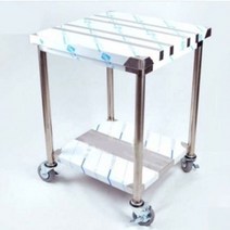 [기타브랜드] 이동식 주방 작업대 스텐선반 보조 싱크대 1단 90cm