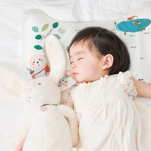 몽슈레 안심베개 아기 신생아 매쉬 쿨 짱구 베개, 숲속코끼리(마이크로)
