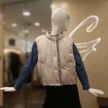 지컷 트위드 구스 패딩 조끼7222117001 뉴코아일산