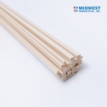 바스우드(Basswood) 각재 3.2x6.4x610mm 1팩(15개입)
