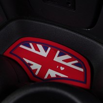 es) 1 pcs 자동차 컵 커피 쿠션 스토리지 그루브 코스터 빨 수있는 자동 미끄럼 방지 매트 패드 미니 쿠퍼 하나 JCW F55 F56 액세서리, [01] Red Union Jack