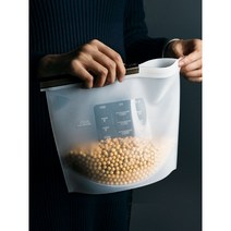 실리콘 지퍼백(1 000ml) 푸드백, 화이트