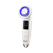 CkeyiN 페이스 리프팅 마사지 RF EMS LED 광자 가열 진동 뷰티 머신 페이셜 클리너 영양 수입 아이 케어 50, MR554W