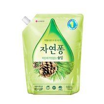 자연퐁 리필 솔잎 오렌지 (1개) 야채 과일 식기 조리기구 세척 퐁퐁 주방세제