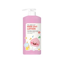 LG생활건강 베비언스 카카오 리틀프렌즈 키즈 바디로션 대용량 1L, 1개